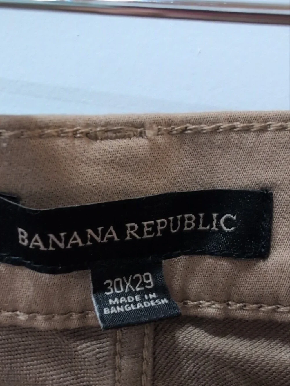 Banana Republic Beige Slim Straight Jeans